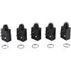 Fasizi 5 pezzi 6,35 mm 7 pin stereo jack amplificatore audio presa a doppio canale per cuffie microfono altoparlante