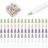 YBSUCLD 100 guaine per punta in silicone per Apple Pencil 1/2/Pro/USB-C | Include 100 guaine per punta in silicone + 2 guaine per impugnatura, antiscivolo e silenziose per Apple Pencil iPad