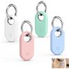 Kxathfa 4 pezzi custodia protettiva in silicone per Samsung Galaxy SmartTag 2 con porta chiavi, accessorio anti graffio, custodia portatile per chiavi borse a portafoglio collare di animali