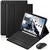 QYiiD Custodia Tastiera per Lenovo Tab One 8.7 2025, Trackpad Multi-Touch, Italiano QWERTY Tastiera Blutooth Rimovibile con Mouse Blutooth 2,4G per Lenovo Tab One Tablet TB305FU，Nero
