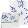NITITOP Cover per iPad Air 6, iPad Air 5/4 Fiore Motivo, Blu Twigs | para iPad Air 11 M2 (6a Gen 2024) e iPad Air 10,9(5a/4a Gen 2022/2020), con Portapenne, Triplo Supporto