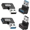 Leloco Adattatore USB 3.0, piegatura laterale + piegatura verticale 4 pezzi