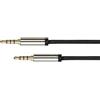 Python High Quality 3,5mm Klinkenkabel 4 Polig St./st. 1m