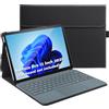 XLTTONG Custodia per Surface Pro 12 2025, cover sottile con supporto e supporto per tastiera (nero)