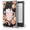 Ayotu Custodia protettiva trasparente per eReader Kobo Clara Colour & Clara BW/2E da 6, trasparente e sottile, in TPU antigraffio e presa migliorata, mostra il tuo stile (cacao accogliente e pan di zenzero