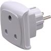 RiteAV Adattatore da viaggio Sudafrica, 3 poli, tipo M maschio a Schuko, 16 A, 250 V, bianco