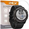 REY Pack 3X Pellicola salvaschermo per Garmin Fenix 6X PRO 51mm - VENU 36mm - Forerunner 165 - Forerunner 165 Music, Vetro temperato, di qualità Premium