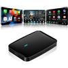 ATOTOSELECT CarPlay Android Auto Wireless, Sistema Android Completo AI Box Carpaly | DriveChat AI, doppio WiFi, blocco Bluetooth, applicazioni installabili (CB4A)