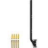 Burbifro Palo antenna universale per TV, satellite, radio, antenne WiFi, Star-link (Nero-101cm)