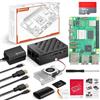 Vemico RasTech Raspberry Pi 5 16GB Kit 64GB Edition con Active Cooler, GaN 27W 5.1V5A USB-C Alimentatore, Pi5 16GB Board, 64GB Card Reader, Case per Pi 5, Dual 4K Micro HD Out Cavi e Manuale Utente