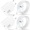 Bamkey Caricabatterie USB C 45W 2 Pezzi con Cavo 2M, Alimentatore Tipo C PD | Presa Carica Rapida per iPhone 17 Pro Max 16 15, iPad Pro Air, Samsung Galaxy S26 S25 S24 Ultra, Pixel, MacBook Air Type C