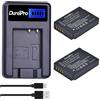 DuraPro 2 batterie DMW-BCG10 DMW BCG10 + caricatore USB LCD per fotocamere Panasonic DMW-BCG10, DMW-BCG10E, DMW-BCG10PP e Panasonic Lumix DMC-TZ10 DMC-3D1, DMC-TZ6, DMC-TZ7, DMC-TZ8