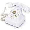 WORVABE Registrazione vintage telefono vintage matrimonio audio libro degli ospiti per matrimoni e feste di benedizione registrazione per matrimonio (bianco)