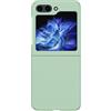 COQUE Custodia per Samsung Galaxy Z Flip5,Sottile custodia telefono antiscivolo con schermo pieghevole ultrasottile per Samsung Galaxy Z Flip5 Verde chiaro
