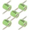 vhbw 5x NiMH Batteria a bottone di ricambio tipo 1/3AA 300mAh 1,2V adatta a batterie per modellismo, luci solari ecc.