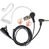 HYS Cuffia per tubo acustico, sorveglianza delle forze dell'ordine, microfono PTT con una coppia di auricolari medi per Yaesu FT-60 FT-70 FT-2D 3D 5D 1D FT-1XD Vertex VX130 VX414 VX424 VX427