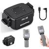 soonpho PK-38 Magnetico Ricarica per DJI Adapter Mount,Adattatore per Impugnatura Batteria,Base è Dotata di Una Staffa Montaggio Magnetica con 1/4 Adapter per DJI Osmo Action 360