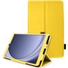 TECHGEAR Custodia in pelle per Samsung Galaxy Tab A11 / A9 8,7 (SM-X130/X135/X110/X115) PU pelle sottile Folio Stand Cover con cinturino da polso, chiusura magnetica, fodera in microfibra, passante