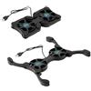 Getdoublerich Dissipatore portatile per PC da 12 a 17 pollici, in plastica leggera, con porta USB extra