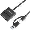 Puiseno mSATA - Adattatore SSD da 5 Gbps mSATA a USB 3.1 per SSD 3050, Plug and Play con cavo USB-C + USB-A, 2 TB Max-TC10 compatibile con Windows, Mac e Linux