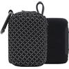 Generic Custodia da viaggio per altoparlante JBL GO 5, borsa portatile in rete traspirante, antiurto, custodia protettiva rigida con doppia cerniera e moschettone accessori