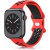 Mugust Cinturino Sportivo Silicone Compatibile con Apple Watch 44mm Cinturino Sport Loop Traspirante 42mm 44mm 45mm 46 mm 49mm, per iWatch Serie 11 10 9 8 7 6 5 4 3 2 1Ultra SE 3 2