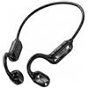VIGOEXPRESS Cuffie a Conduzione Ossea Bluetooth Open-Ear, Auricolari a Conduzione Ossea, Cuffie Bluetooth Open-Ear con Microfono, 13 Ore di Riproduzione | BONEPLAY