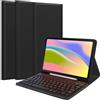 PRSPR Custodia con tastiera retroilluminata per Lenovo Tab M11/K11 LTE 11 da 11 pollici, con tastiera Bluetooth staccabile, tasti silenziosi, custodia sottile con supporto (nero, Lenovo Tab M11/Tab