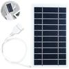 XiDeShop Caricatore solare portatile 2 W 5 V con porta USB, pannello solare impermeabile IP65 per escursionismo, campeggio e attività all'aperto, telaio in resina epossidica durevole, cavo USB incluso
