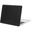 MOSISO Custodia Compatibile con MacBook Pro 13 Cover M2 M1 2022-2016 | Anti-impronta Quadrato Griglia PU Pelle Rivestito Plastica Duro Shell Case per Pro 13,3 pollici 2021 2020 2019-2017,Nero