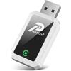 PWAYTEK Adattatore 2‑in‑1 Wireless CarPlay & Android Auto, Bluetooth 5.3 Wi‑Fi 5.8GHz, USB‑A/USB‑C Plug & Play, iOS 10+ Android 11+, auto dal 2016