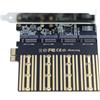 chenyang Adattatore M.2 SSD a PCI-E X1 4 SATA SSD a PCIe 3.0/4.0 Adattatore scheda di espansione ASM1064 Chipset con staffa PCI-E da 12 cm