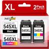 DOREINK 545XL 546XL Cartucce Cartucce d'inchiostro Sostituzione per Canon 545 546 XL Multipack per MX490 MX495 MG2550s MG2550 TS3150 TS3151 TS3350 TR4550 TR4551(Nero, Colore)
