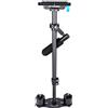 YELANGU S60T - Stabilizzatore per fotocamera a mano in fibra di carbonio Steadicam con piastra a sgancio rapido a vite da 1/4 e 3/8, per Nikon Sony Canon 5D2 MK2 DSLR, fino a 3 kg