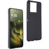 REY Cover in Gel TPU Nera per Motorola Edge 70 5G, Ultra Sottile 0,33 mm, Morbido Flessibile, Custodia Silicone