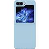 COQUE Custodia per Samsung Galaxy Z Flip5,Sottile custodia telefono antiscivolo con schermo pieghevole ultrasottile per Samsung Galaxy Z Flip5 Azzurro