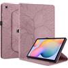 Succtopy Cover Compatibile con Samsung Galaxy Tab S6 Lite 10.4 Pollici 2024/2022/2020 Cover in Pelle PU con 360 Gradi di Rotazione Custodia Protettiva con Porta Penna Samsung Tab S6 Lite Oro Rosa