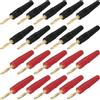 QUARKZMAN 20 Pc Spine Banana Da 2 Mm Spine Per Cavi Audio Nero E Rosso | Da 10 A, Connettori Banana Per Cavi Altoparlanti