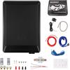 Realdio Subwoofer Attivo Sottosedile 600W, Ultrapiatto e Compatto | Amplificatore Integrato, Design Salvaspazio per Berline e Camion, Bassi Profondi durante Musica, Guida Quotidiana e Viaggi