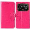 TienJueShi Rosa Premium Retro Stand Portafoglio TPU Silicone Caso per IIIF150 B2 6.5 inch in Pelle Case Copertina Custodia Protettiva Cover
