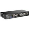 Zyxel Switch Ethernet di rete a 24 porte | Gigabit non gestito | GS1100 | 24 porte GbE, controllo del dip switch, senza ventola, kit di montaggio a parete incluso, facile installazione plug-and-play