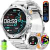 CHOOSETIME 1,53Smartwatch Uomo, 1000 mAh, Compatibile con Android e iOS, Argento | Chiamate Bluetooth/LED Torcia/IP68 Impermeabile, 120+ Modalità Sportive, Monitoraggio della Frequenza Cardiaca e del Sonno