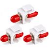 1aTTack.de 3 connettori Keystone in fibra ottica OM1, OM2, OM3, OM4 (UPC o PC) ST-Simplex femmina a ST-Simplex femmina multimodale rosso