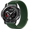GIOPUEY Cinturini Compatibile con Honor Watch GS PRO, Nylon Traspirante Sport Loop Cinturino in Morbido Nylon Intrecciato Strap Band - Darkgreen