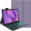 FKQLH Tastiera Custodia per Xiaomi Redmi Pad 2 Tablet 9,7 Pollici, Italiana Layout Tastiera Retroilluminata Rimovibile Magnetic Wireless Bluetooth Cover con Supporto, Viola