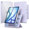 ESR Cover per iPad Air 11 M4/M3/M2, iPad Air 5a/4a Gen 10.9, Violette | Custodia Magnetica Rimovibile, Supporto per Pencil Pro/USB-C, Supporto Verticale e Orizzontale, Serie Rebound 360
