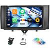 GOHHDL 6G+128G 8-Core GOHHDL Android 15 Autoradio per Mercedes Benz Smart Fortwo 2011-2015 con Carplay Android Auto, Touch Radio da 9 Pollici 2Din con GPS Navi WiFi Bluetooth FM/RDS SWC Retrocamera&MIC