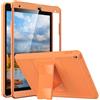 MoKo Antishock Cover per iPad 9a Gen/8a Gen/7a Gen, Arancione | Custodia Full Body Coperta Protettiva Anti-urti Protezione Completa e Sporco con Pellicola Integrata per iPad 10.2''