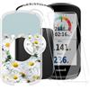 ESACMOT Vetro temperato e custodia per Garmin Edge 1030 - Fiore 5 | 3.5 Custodia morbida con motivo e 2 pellicole protettive per schermo, scudo ultra trasparente antigraffio
