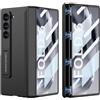 COQUE Custodia per Galaxy Z Fold 6,Pellicola Protettiva Guscio Integrato Guscio Pieghevole All-Inclusive,Cover Telefono Pieghevole per Samsung Galaxy Z Fold 6 5G-Nero
